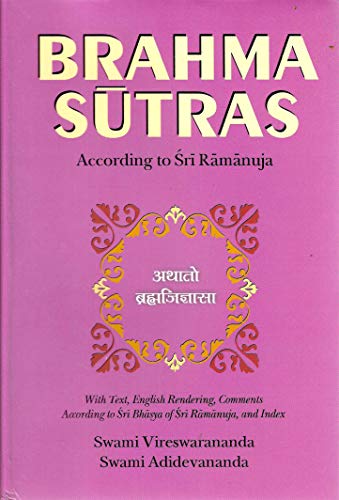 Brahma-Sutras: Sri Bhasya (of Sri Ramanuja)